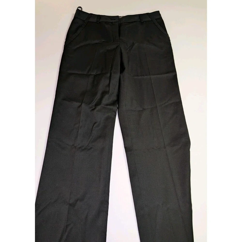 Ted‎ Baker Black Wool Blend Straight Leg Dress Pants Size 1 Us 4 29x33